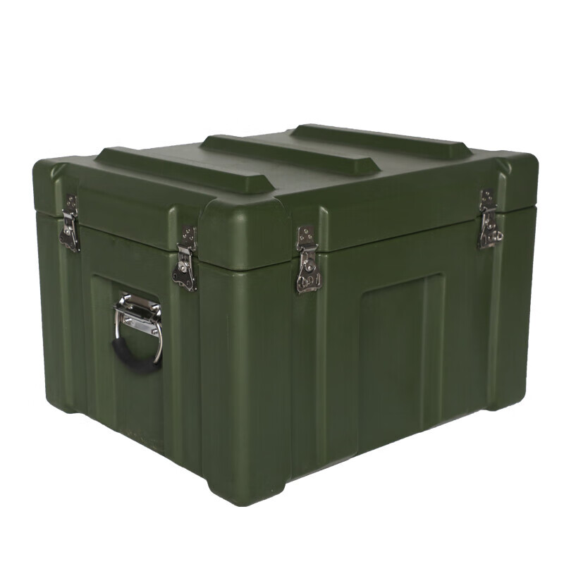 Iosn rotomolding box emergency supply box outdoor waterproof combat readiness box airdrop box transport box equipment box storage box factory purchasing agent military green (1200*800*620)MM