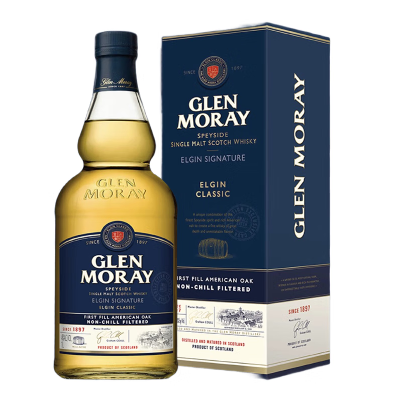 Glen Moray Explorer Classic Scottish Single Malt Whiskey 1000ml 48%
