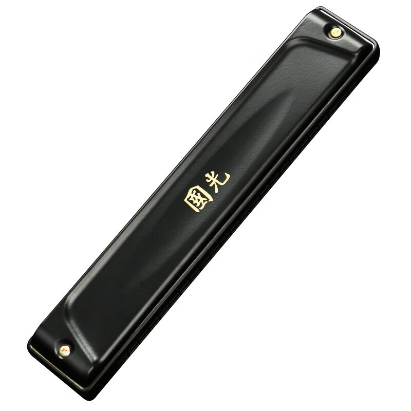 Guoguang harmonica 24-hole Guozhimeng performance-grade harmonica polyphonic C key F key A key D key B key 28-hole accented 28-hole Guozhimeng performance-grade harmonica black-accented C key