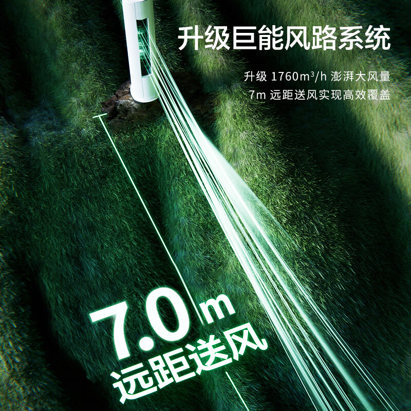 Gree Air Conditioning Yunjia Pro 3 HP New Level Energy Efficiency Frequency Converter AI Power Saving Cooling Outdoor Unit Pure Copper Tube Living Room Air Conditioning Cabinet Unit National Subsidy KFR-72LW/NhMa1BG