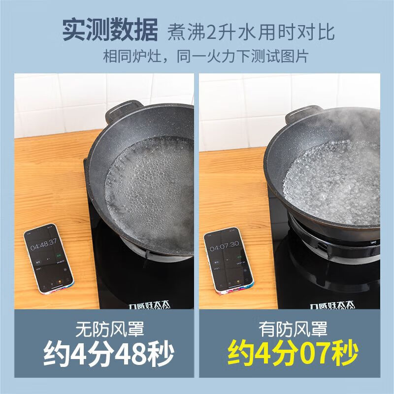 Universal gas stove fire-concentrating windshield, household gas stove stand bracket, energy-saving ring, universal anti-slip windshield bracket sub-accessories, upgraded four-claw universal two-pack