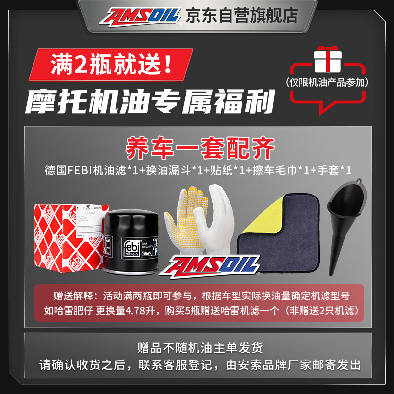 AMSOIL Pilot 10W40 imported fully synthetic motorcycle oil Kawasaki ZX Ninja 400 Spring Breeze 450CU525 946ml