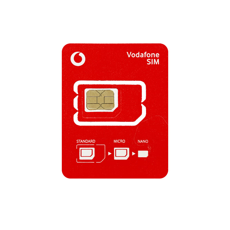 European Vodafone phone card 4G/5G high-speed traffic Internet card European multi-country travel card 16 days 40GB