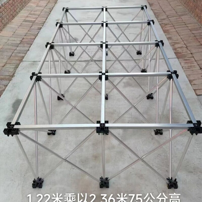 Mo Peng spider leg workbench reinforced galvanized steel spider leg rock slab workbench woodworking bricklayer tile glass marble processing platform telescopic portable multifunctional rock slab shelf woodworking stainless steel 15 legs 1.22 meters wide by 2.36 meters long by 75 centimeters high
