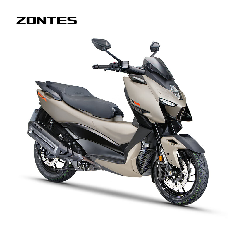 Shengshi ZONTES 2026 new Shengshi 368M electronic throttle scooter National IV single-cylinder water-cooled 368cc matte brown