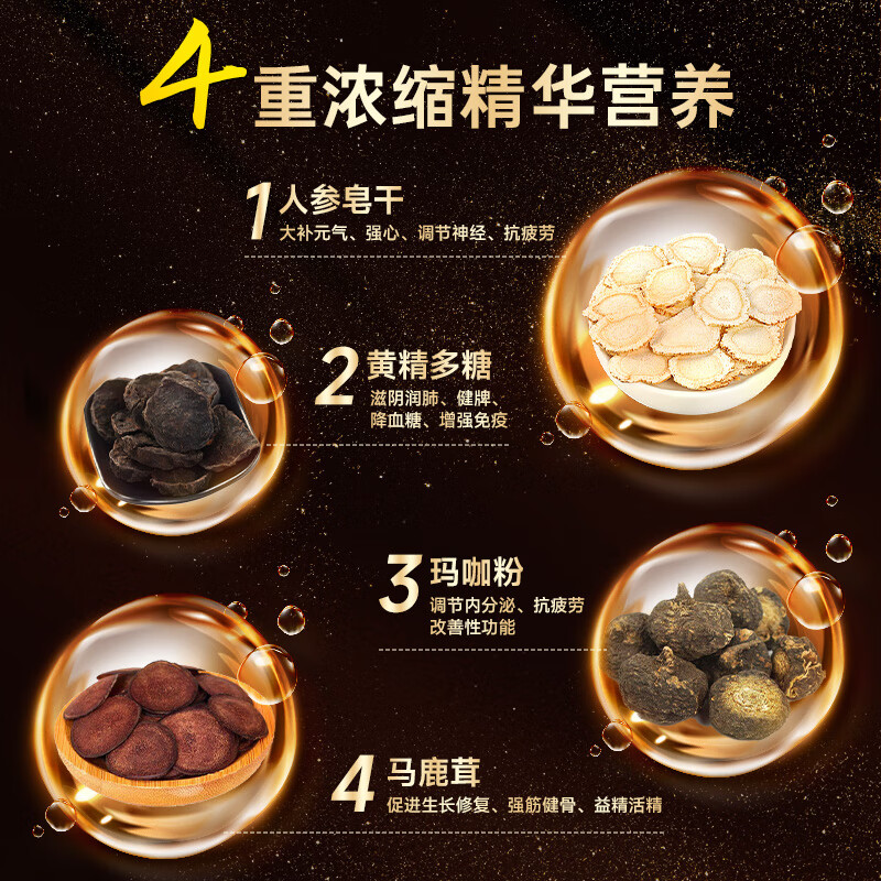 Tongrentang Ginseng, Deer Antler, Maca Tablets, Polygonatum Polygonatum, Adult Men's Delayed Long-lasting Preventing Ejaculation, andrology special medicine is used in the inner court.