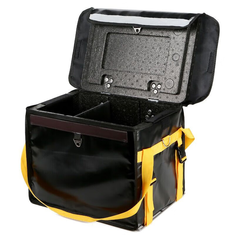 Meituan insulated box for non-takeout food delivery EPP thickened foam 18 liters/43 liters car-mounted thick outer skin black and yellow small size comes with partition/cup holder/shoulder strap