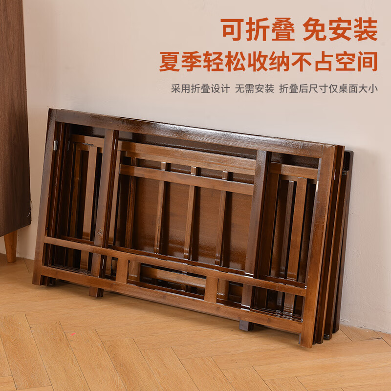 Xiqi Fire Table Home Foldable Dining Table Heating Table Winter Fire Stove Table Integrated Square Fire Rack Coffee Table Standard Model Walnut Color 70cm Special Price No Gifts SF Delivery Extra Thick Full Bamboo + Foldable Design
