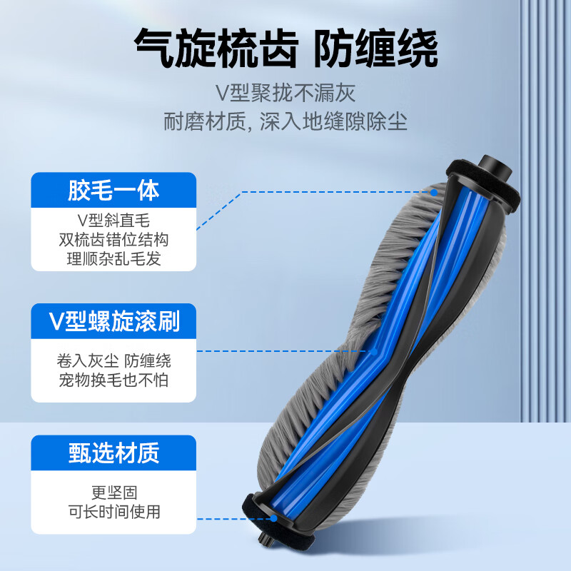 Wanchuang adapts to Ecovacs sweeping robot accessories T80/T80S Pro dust bag roller mop rag cleaning liquid roller brush side brush filter element filter consumables T80S/T80S Pro full surprise package