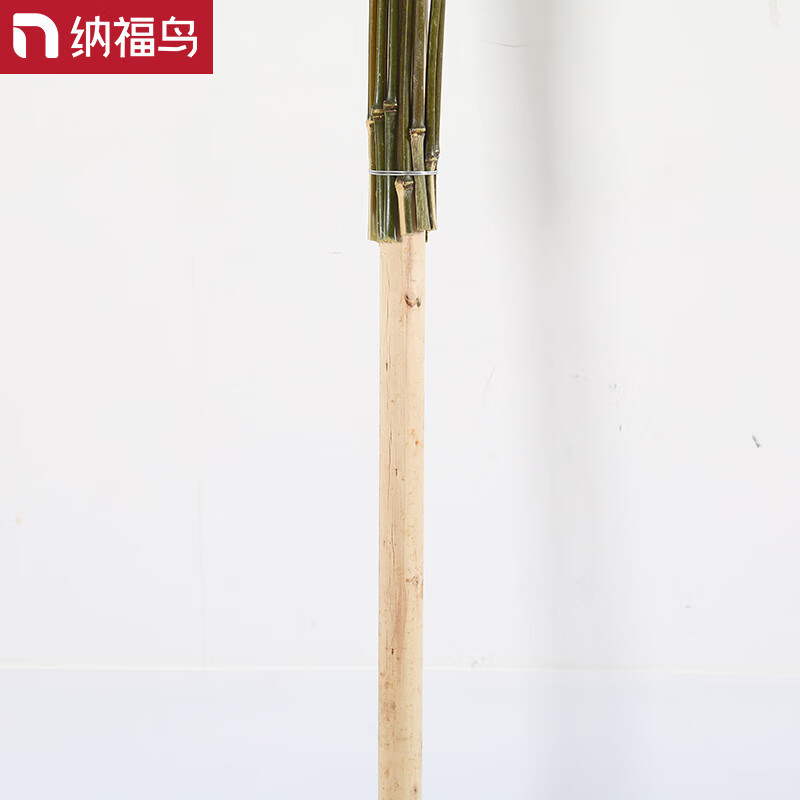 Nafu Bird Big Broom Big Broom Sweeping the Yard Sweeping the Road Sanitation School Yard Factory Workshop Special Household 4-pound Bamboo Broom New Branch Luxurious Defoliated Wooden Handle (5 Pack)