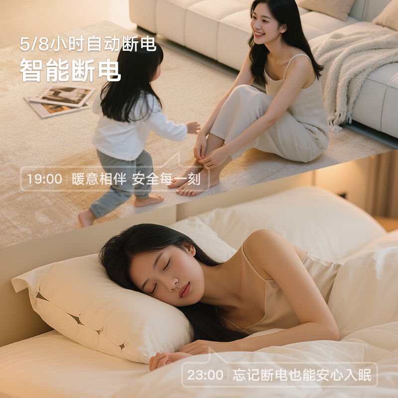 Dajiang graphene floor heating mat 2025 new light luxury high-grade heating electric carpet living room 1x1.6M (carpet surface only)