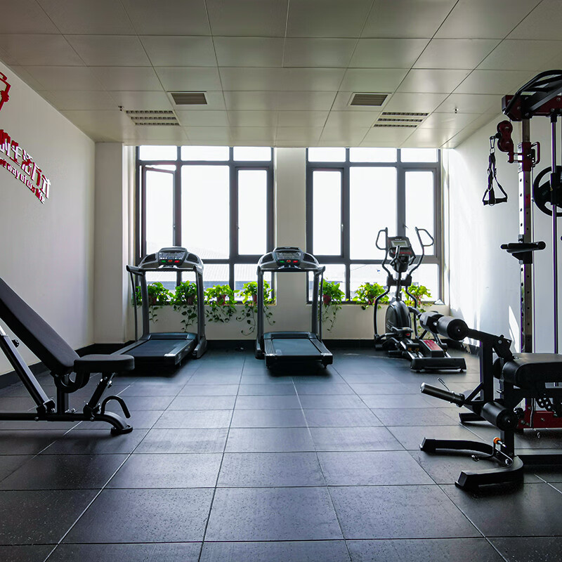 RECHFIT gym rubber floor mats, shock-absorbing, soundproofing, anti-slip, anti-smashing, cushioning floor fitness floor mats, sports floor rubber