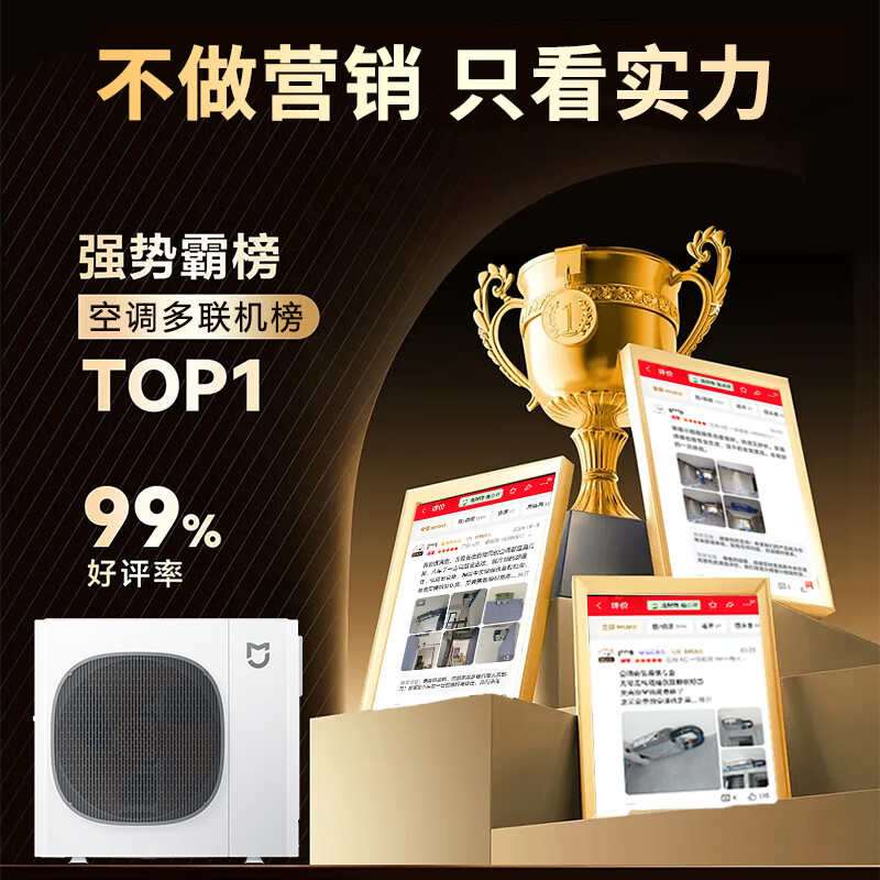 Xiaomi (MI) Mijia central air conditioner 5 HP/6 HP multi-split one to four/one to five commercial household full DC variable frequency duct machine air conditioner pro large 6 HP one to five one price all-inclusive