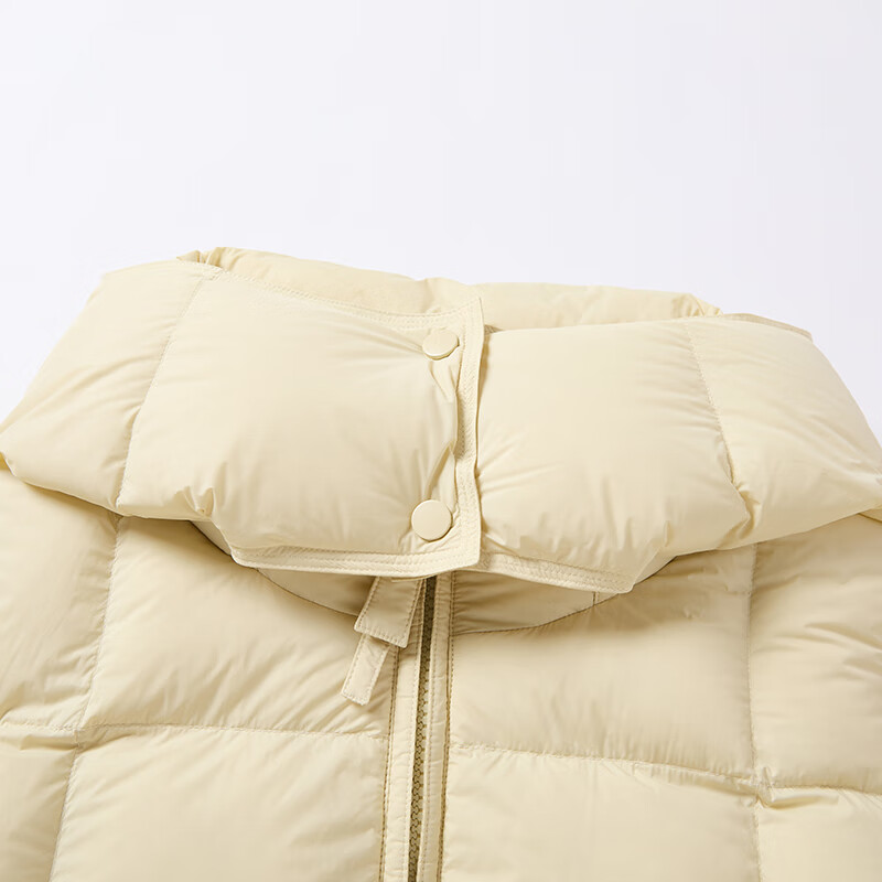 Xiangying Goose Yellow Cloud Down Jacket Women's 2025 Winter New 90 White Duck Down Hooded Loose Bread Jacket Light Yellow L 165/88A/110-125 Jin