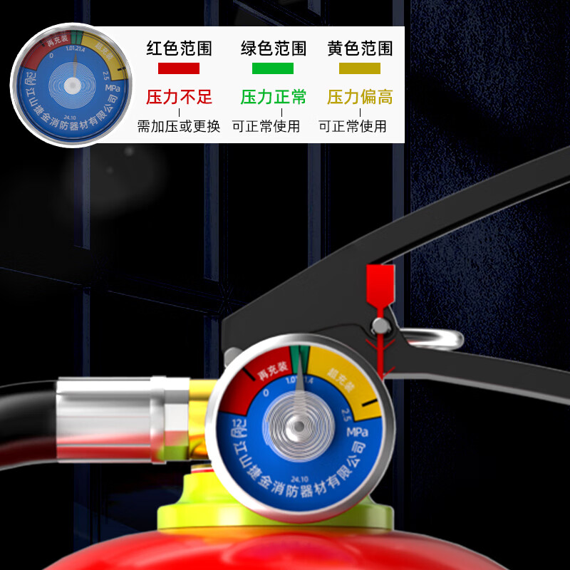 Qun'an Lithium Battery Fire Extinguisher New Energy Vehicle Special Portable D Class Metal 4kg Dry Powder Fire Extinguishing Device Charging Pile 4kg Dry Powder Portable Fire Extinguisher