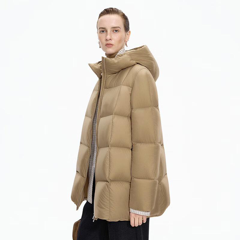 Jiangnan Buyi (JNBY) shopping mall same style 25 winter new down jacket 95 white goose down loose hooded light and soft 5X0C10200