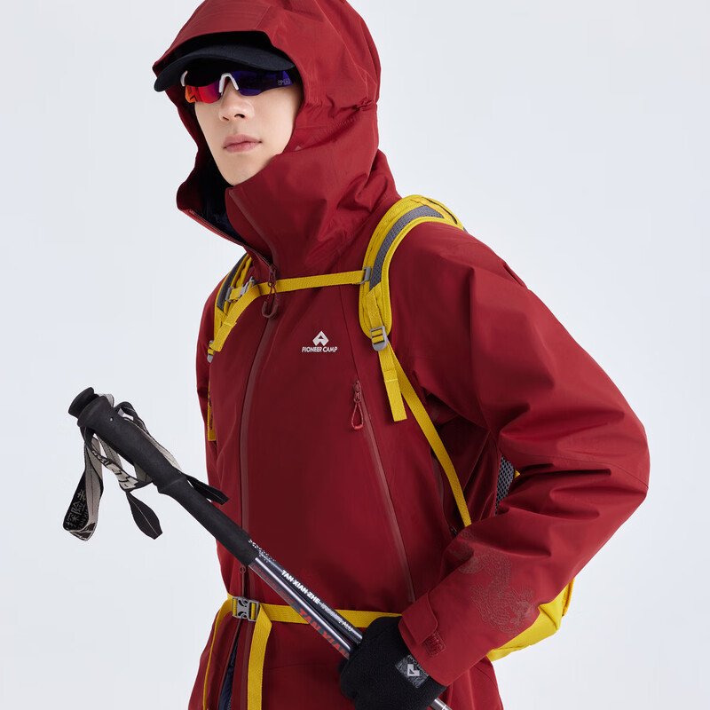 Trailblazer Lin Gengxin's same Jinyiwei Baihu hard shell 3L jacket for men, outdoor mountaineering clothing, autumn jacket for women