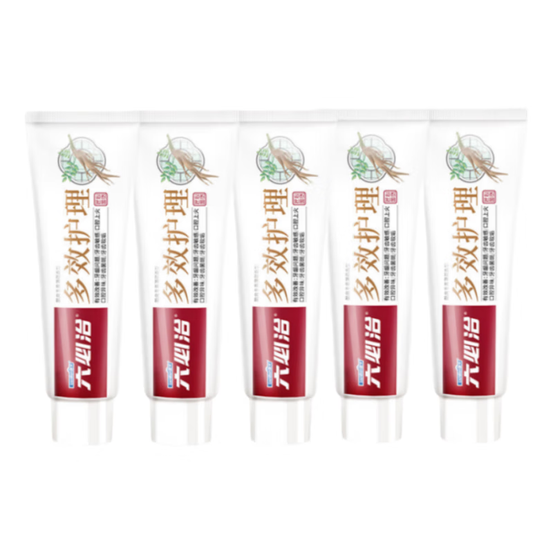 Liubizhi multi-effect care toothpaste with herbal formula to improve tooth sensitivity, redness, swelling and remove odor 120g*5, on clearance