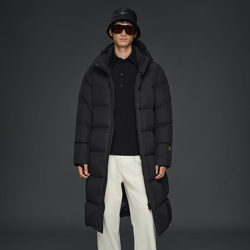 Gao Fan and Tian Xuning same style black gold goose down jacket with function 5.0 eight grid 2025 new down jacket black 2XL