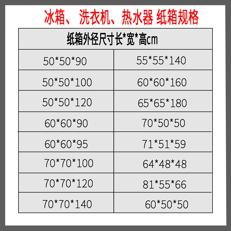 Small refrigerator outer packaging box with anti-collision foam, transport packaging, freezer box, carton box, express carton box, carton + corner protector + pearl cotton 65*65*180cm (refrigerator)