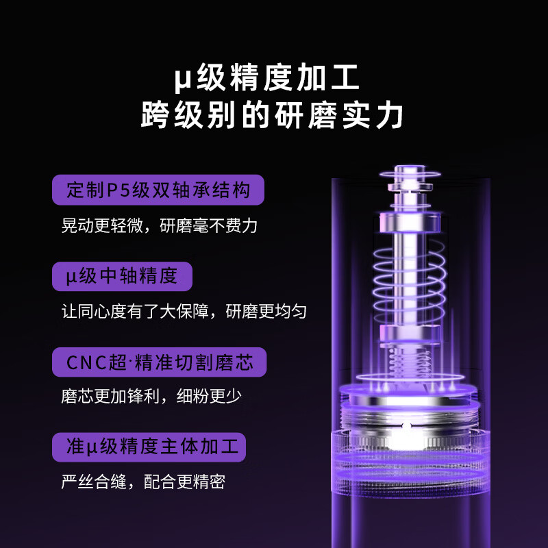 MAVO Wizard 20 hand-crank coffee grinder artifact manual CNC Wizard 2.0-version (Obsidian Black)