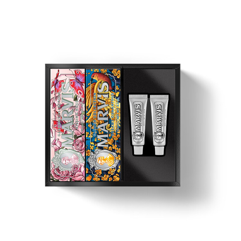 MARVIS Mars Roaming Garden Limited Gift Box Rose Osmanthus 75ml*2+Brightening 10ml*2 Toothpaste Set
