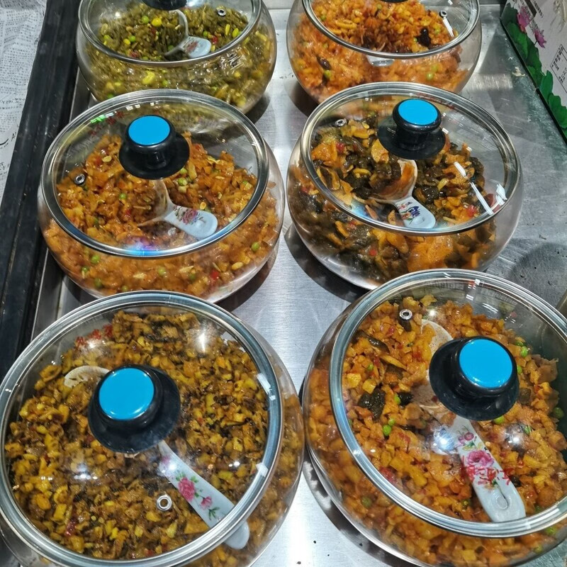 Raft core pickle jar 10 catties glass new thickened large mouth pickle jar with lid pickle pickle sour wild jar pickle jar super 18 catties reverse cover style