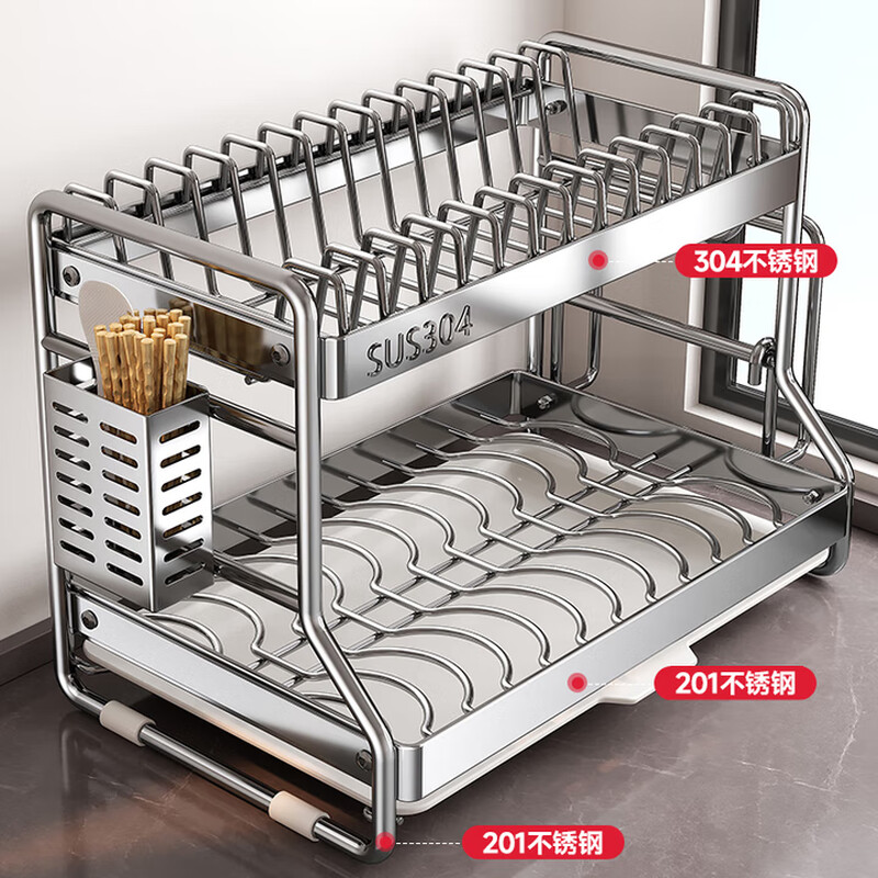 Kitchen Story kitchen rack bowl rack dish storage rack 304 stainless steel drain knife holder chopstick tube bowl chopstick storage cabinet