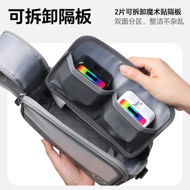 Ulanzi excellent basket multi-functional photography storage bag portable travel headphone bag shock-proof and decompression organizing bag data cable charger U disk memory card BP15 transparent storage bag M model