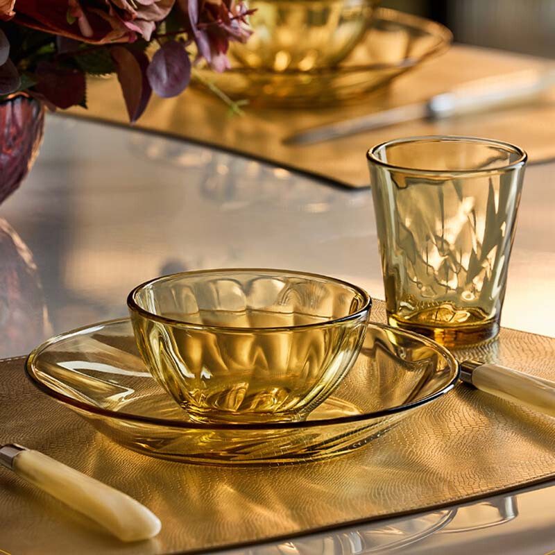 Corning (VISIONS) Jingxuan Series 2 Medium Bowl High Borosilicate Heat-Resistant Glass Bowl Set 2-pack Microwave Oven