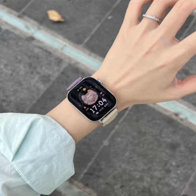 Huawei Valentine's Day Gift WATCH FIT3 Smart Watch Sports Bluetooth Call Lightweight Large Screen Health Management Access Control Heart Rate Monitoring for Boys and Girls Birthday Annual Party Gift Goddess Customized Field Green + Starlight Color Litchi Pattern H Buckle