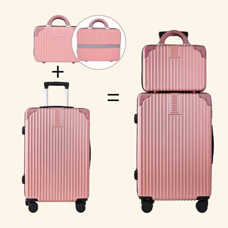 Large-capacity suitcase 28-inch travel trolley case student 20-inch leather password boarding case Jing Tokyo Hi self-operated meteorite black zipper style 22 inches