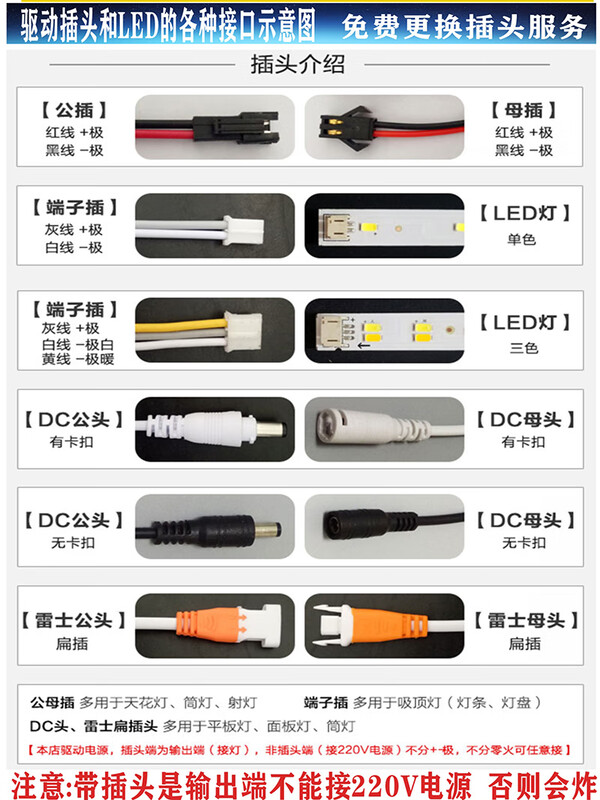 LED constant current driver ceiling lamp two-color ballast lamp transformer intelligent rectifier three-color chandelier power supply 12-24X2 three-color dimming (round)