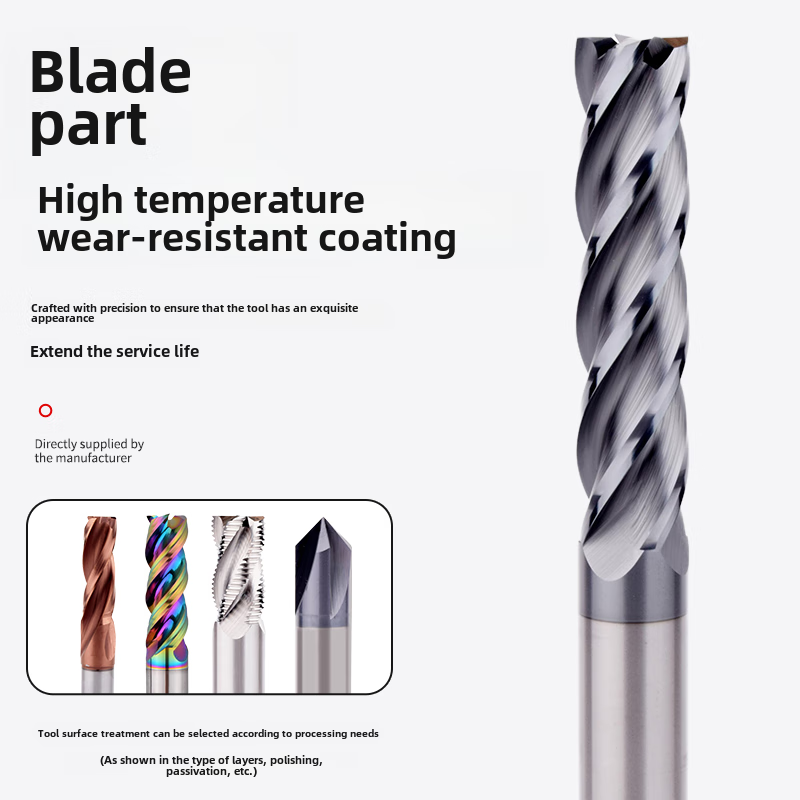 Tungsten steel milling cutter non-standard milling cutter coated alloy forming step drill flat cutter reamer taper custom drill round nose cutter round nose cutter