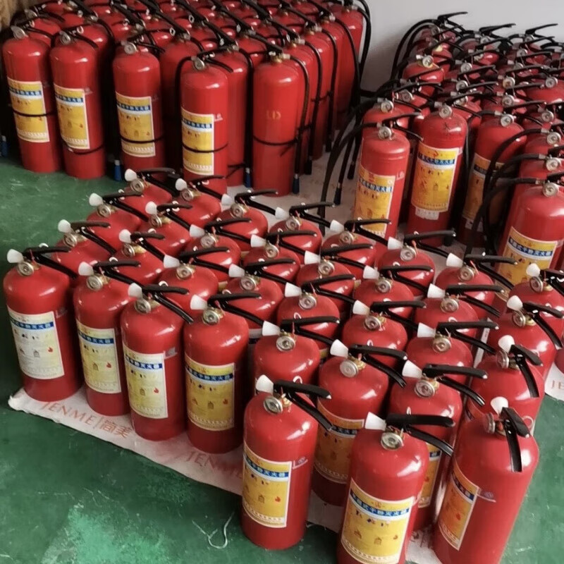 Shantou Lincun Guangdong portable fire extinguisher 4kg manufacturer refilled dry powder second-hand fire extinguisher commercial restaurant decoration Guang 4kg carbon dioxide 2 pieces