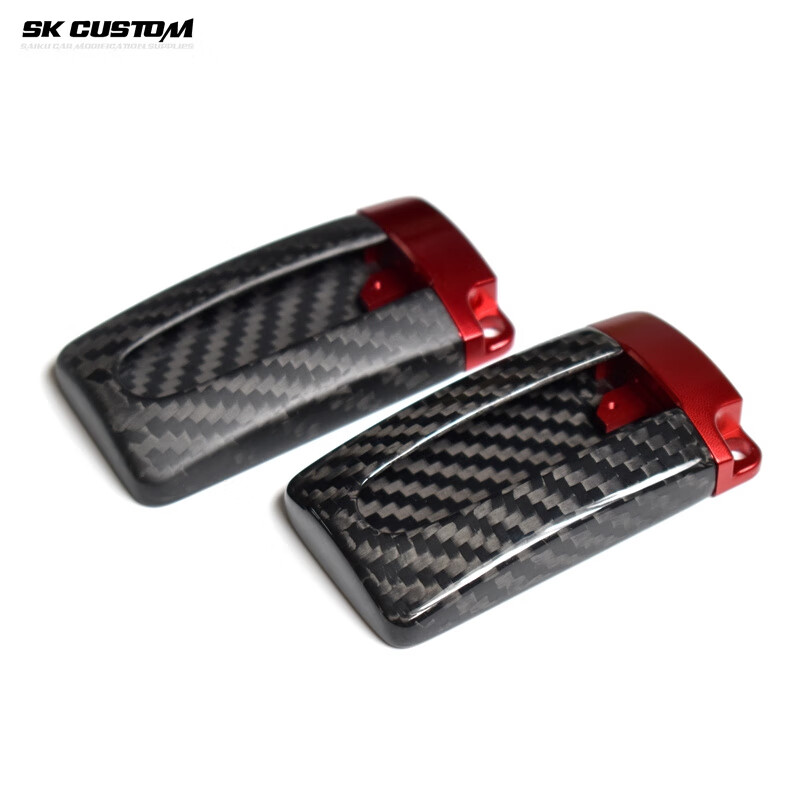 Carbon fiber key case QX50 Q50L Q60 Sylphy Teana Qijun special key case modified black_black carbon fiber_matte_