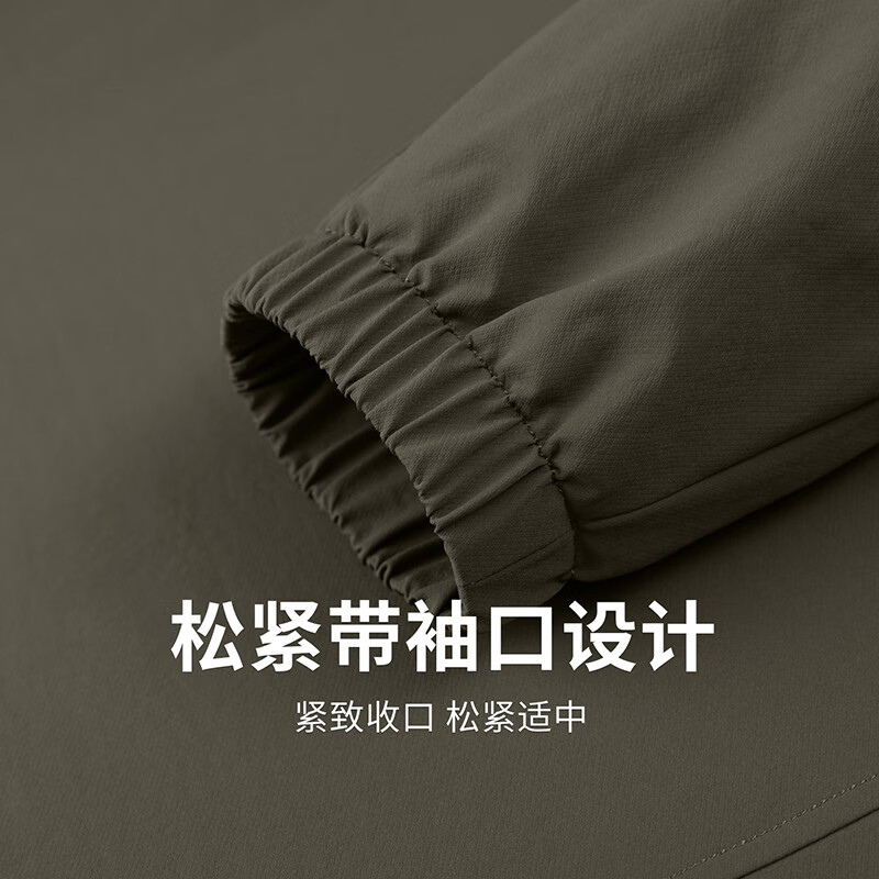 Dances with Wolves Windproof Stand Collar Jacket Men's 2026 Spring New Commuting Anti-Wrinkle High-Quality Casual Youth Loose Jacket 1078 Military Green 203 - Quilted Style L (175)