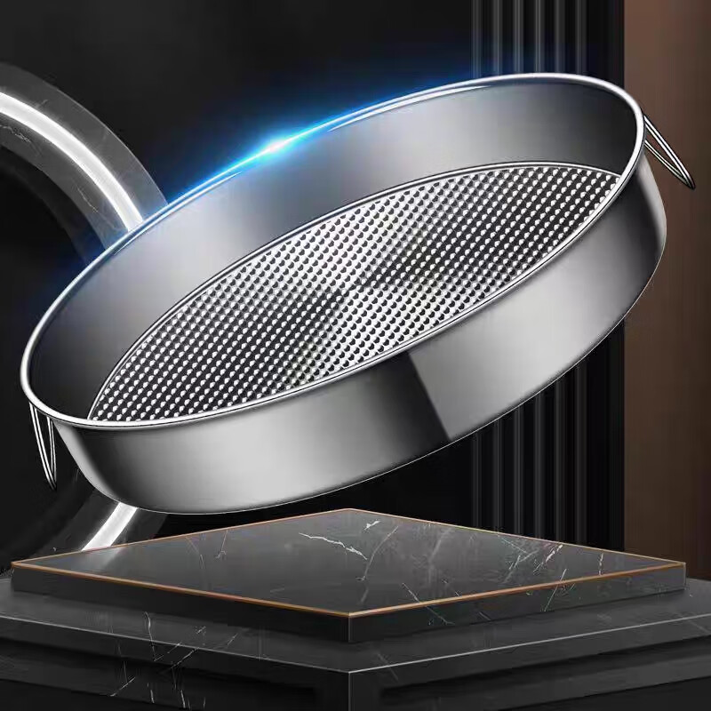 Man Gong high-end quality steamed cake mold stainless steel steaming plate thousand-layer cake mold plate household baking cake roll baking pan double-ear hammer point anti-stick 28cm