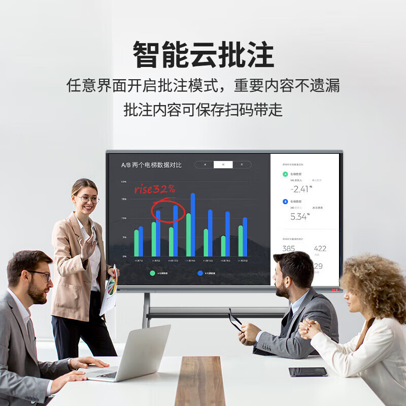 LeTV TV conference teaching tablet all-in-one 4k ultra-high-definition smart screen multimedia electronic whiteboard touch screen smart touch 55-inch mobile cart + page turning pen + pointer single Win system丨i7/8+256g/teaching recommendation
