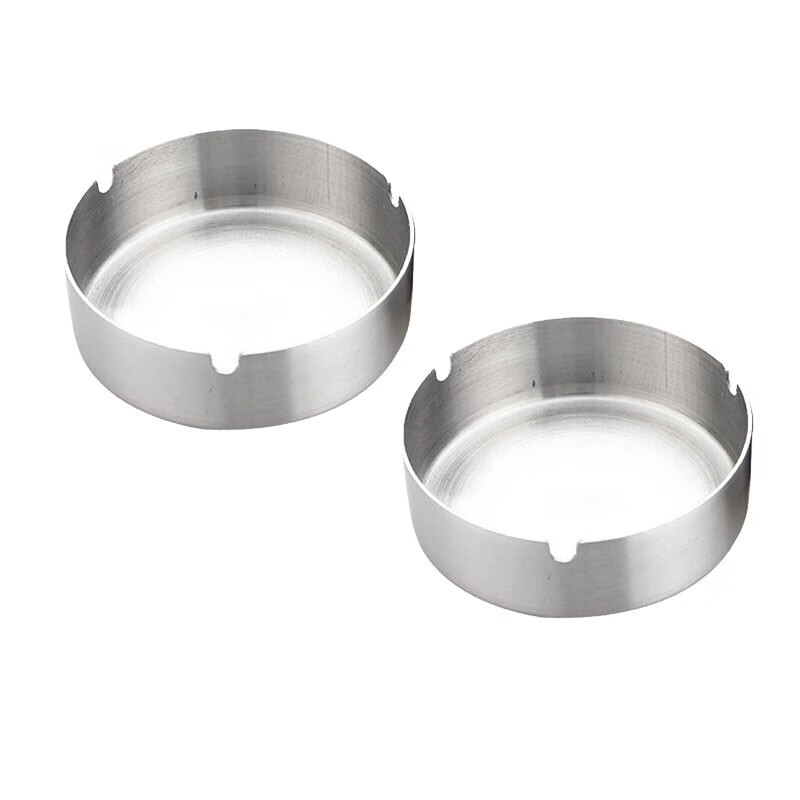 Bingyu BYlj-124 thickened stainless steel commercial ashtray cleaning ashtray metal ashtray smoking set ordinary style 3 pieces