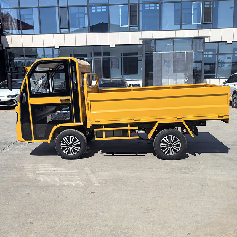 Huiyoujie pure electric garbage truck property community flatbed transport truck urban sanitation garbage collection truck small electric truck standard version 72V100AH (excluding dump three-door)
