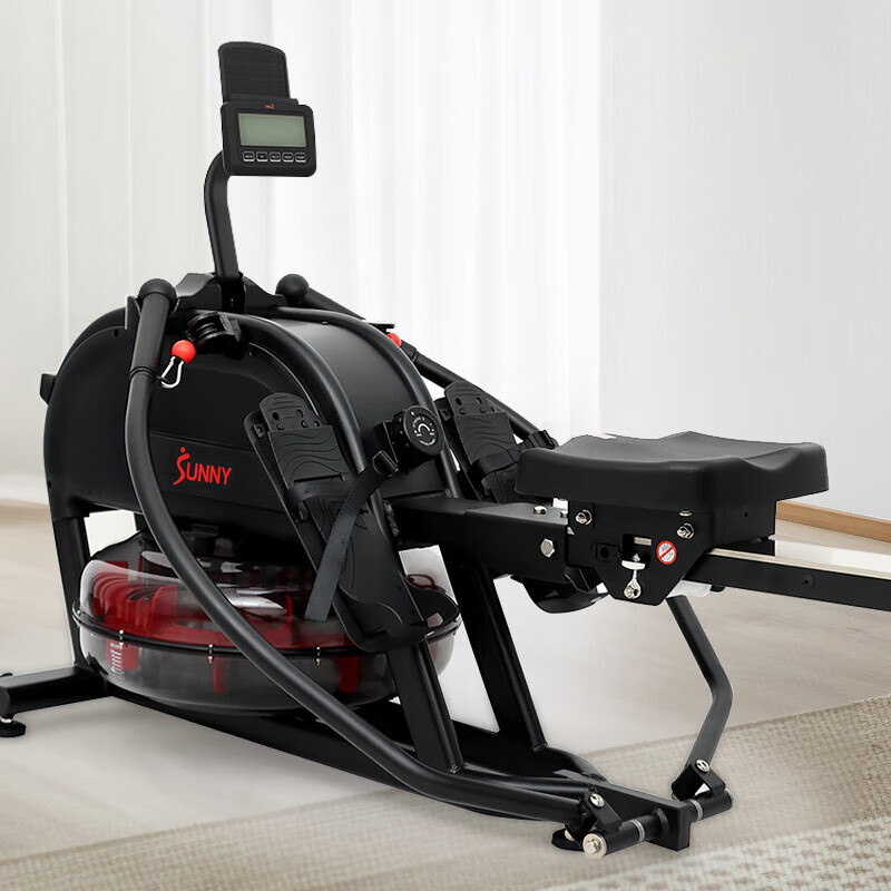 SUNNY American rowing machine household sculls smart rowing machine indoor sports weight loss fitness equipment rowing machine hydromagnetic dual resistance | self-installation for exercise courses