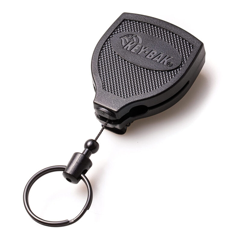 Key-bak SUPER48 Plus HD Keychain Retractable Black