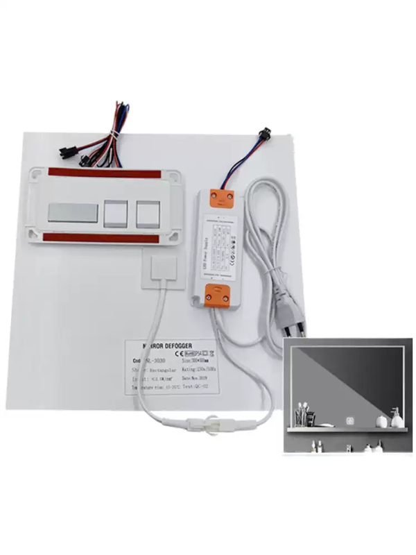 Bathroom mirror LED switching power supply 12V adapter transformer 1A2A3A5A smart mirror defog lamp with drive power supply white 12V60W without anti-fog