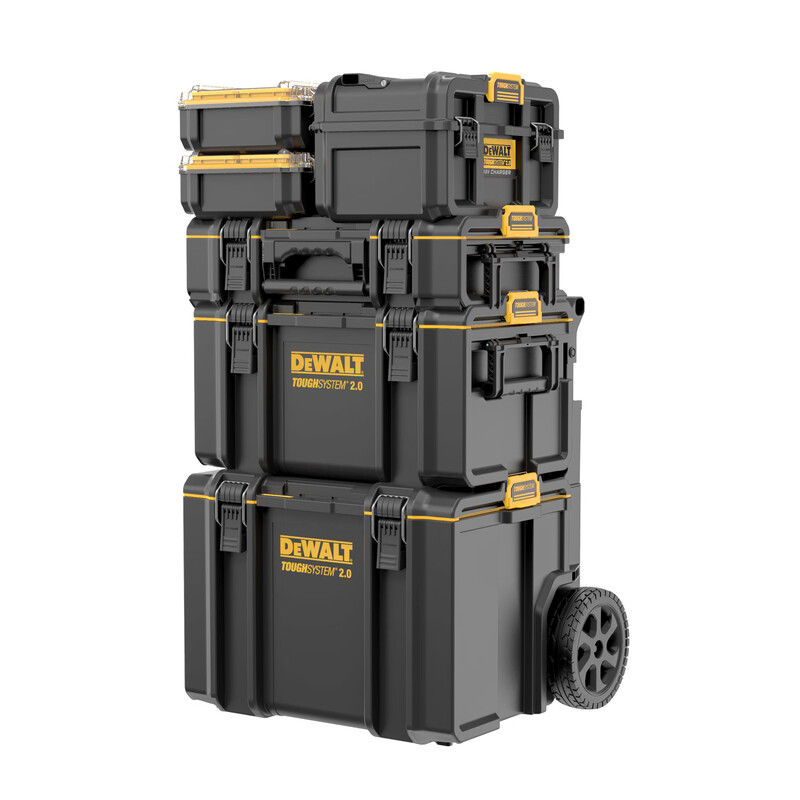 DEWALT Rock Series Dual Charging High Power Storage Box Stackable Toolbox DWST83471-A9
