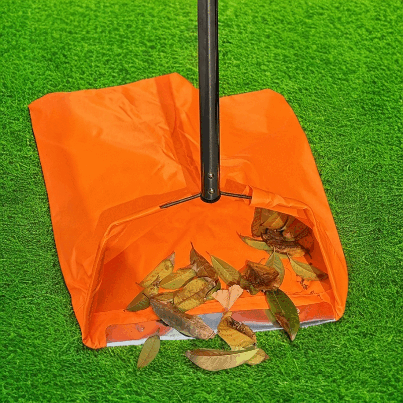 Mo Peng sanitation worker dustpan and rub bucket outdoor durable windproof cloth bag cleaning and cleaning bag bucket sanitation garbage bag thickened waterproof medium #bag+pole 1 set