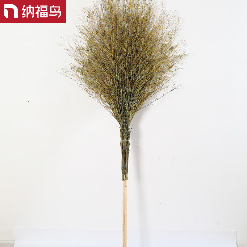 Nafu Bird Big Broom Big Broom Sweeping the Yard Sweeping the Road Sanitation School Yard Factory Workshop Special Household 4-pound Bamboo Broom New Branch Luxurious Defoliated Wooden Handle (5 Pack)