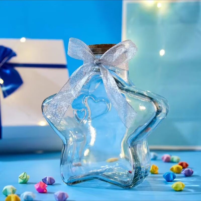 Lishi Gradient Color Star Origami Lucky Star Writable Note Wishing Bottle Handmade DIY Birthday Gift Boyfriend Gift Color 88 Sheets Only Paper