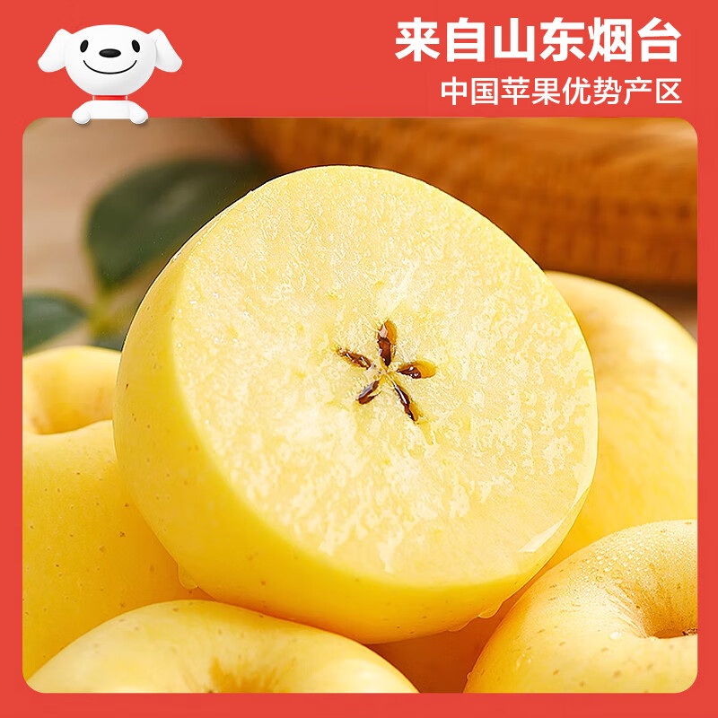Beijing Fresh Shandong Cream Fuji Apple Net Weight 5 Jin Single Fruit 170g Fresh Fruit Directly from the Source with Free Shipping