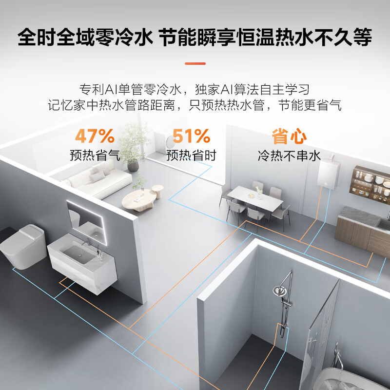 Boss J series gas water heater J10, first level silent, 16 liters of natural gas, household bath water volume booster, JD self-operated door-to-door installation and trade-in